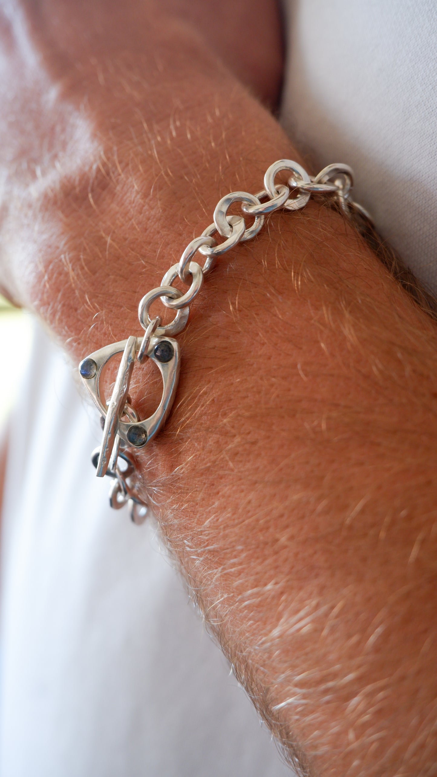 Custom Labradorite Stone Bracelet