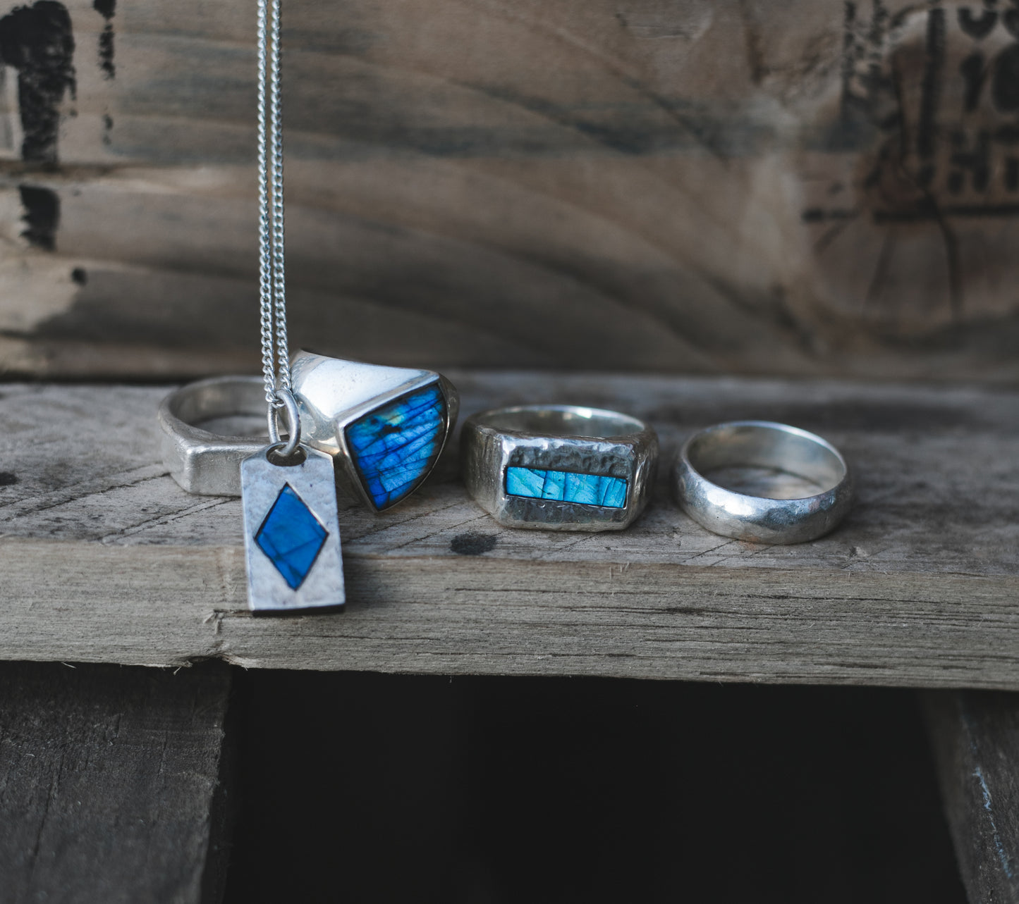 ALBI 925 silver with Labradorite Stone