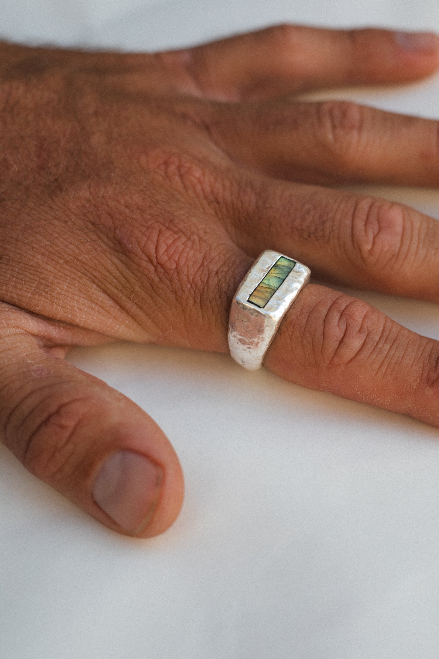 ALBI 925 silver with Labradorite Stone