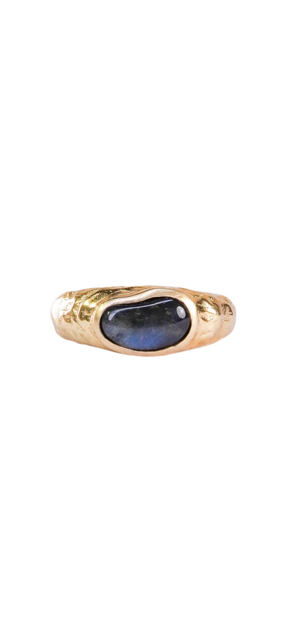 JARA Gold plate 925 with Labradorite stone