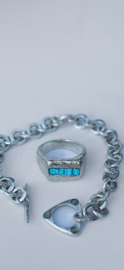 ALBI 925 silver with Labradorite Stone